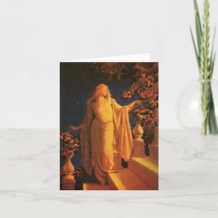 Carte Cendrillon, paroisse de Maxfield, art Vintage