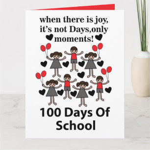 Carte Cent jours d'école 