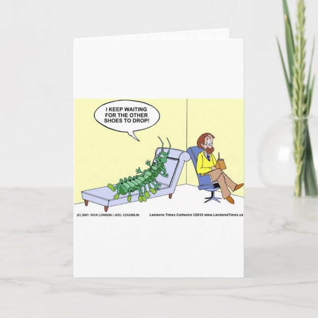 Carte Centipede In Therapy Funny Cadeaux Tee - shirts Mu (Devant)