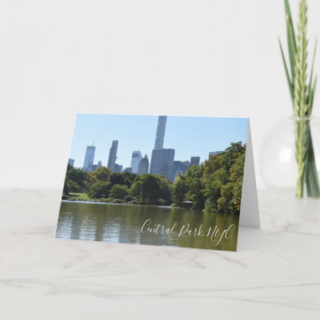 Carte Central Park Lake New York City NYC Photographie (Devant)