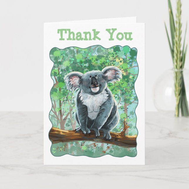Carte Centre de la fête de l'ours de Cute Koala (Devant)