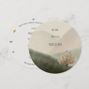 Carte (cercle) - Annonce de naissance