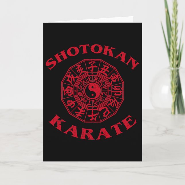 Carte Cercle du zodiaque de karaté Shotokan  (Devant)