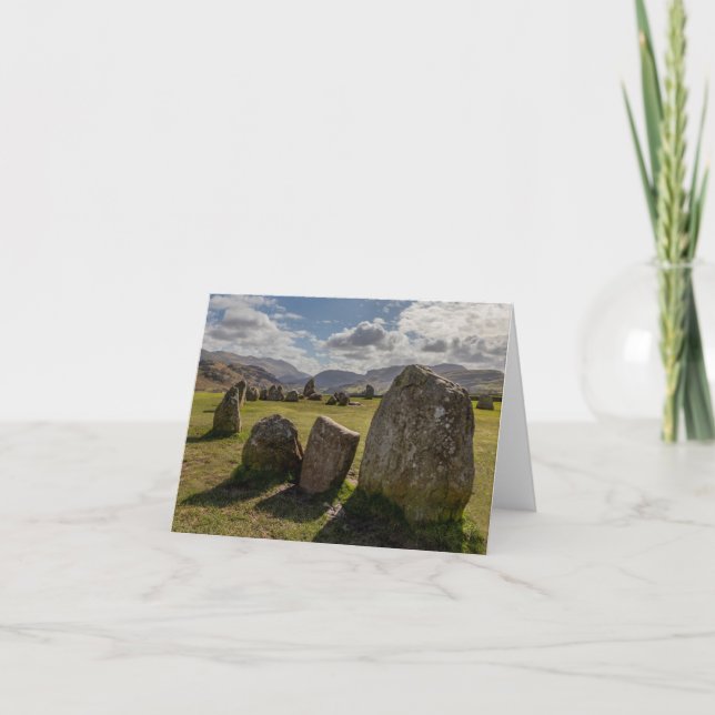 Carte Cercle en pierre de Castlerigg (Devant)