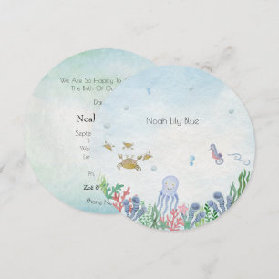 Carte (cercle) - Naissance Annonce Océan