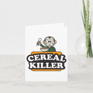 Carte Cereal Killer Food Pun Humour Costume Amusant Hall