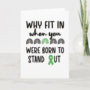 Carte Cérébral Palsy Awareness CP Warrior Green Ribbon