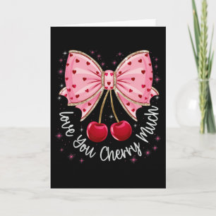 Carte Cerise Et Rubans Mignonne Cerise Amour Vous Cerise
