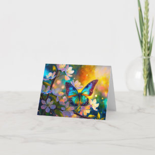 Carte Cerise Imaginaire Sunrise Papillon 