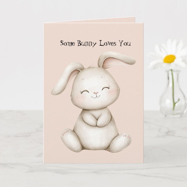 Carte Certain Lapin T'aime (Petite plante)