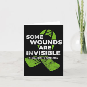 Carte Certaines blessures Invisible Santé mentale Sensib