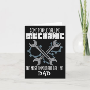 Carte Certaines Personnes M'Appelent Mécanicien Papa Fêt