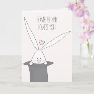 Carte Certains Bunny Vous Aime - Heureuse Sainte-Valenti