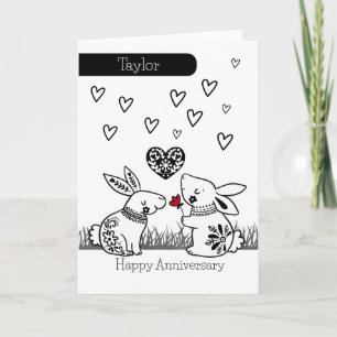 Carte Certains Lapins Vous Aiment Anniversaire Personnal