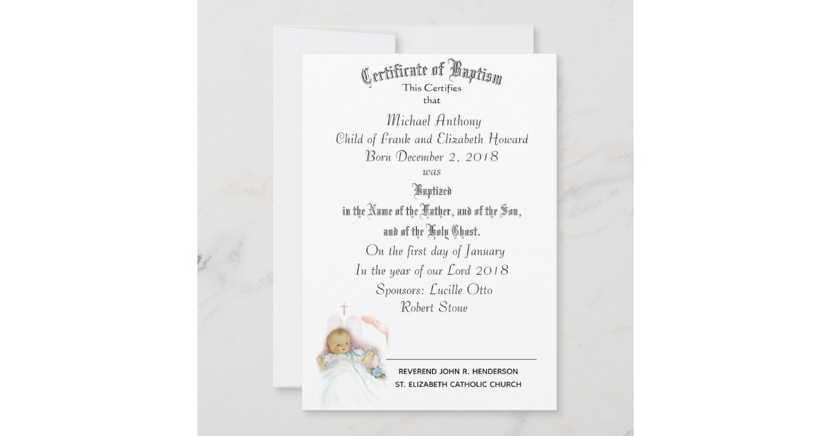 Carte Certificat De Sacrement Du Bapteme Religieux Zazzle Fr Carte Certificat De Sacrement Du Bapteme Religieux Zazzle Fr