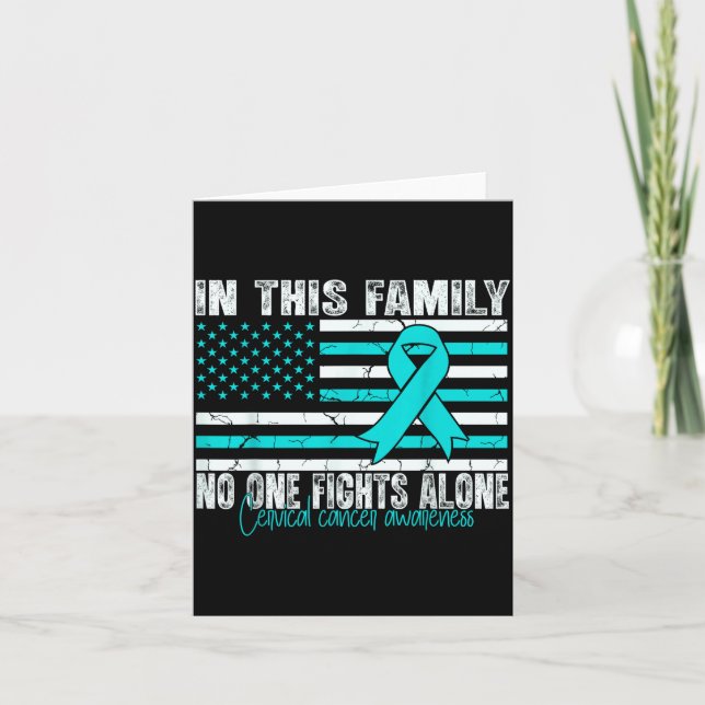 Carte Cervical Cancer Awareness Women Men Cervical Cance (Devant)