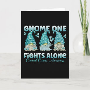 Carte Cervical Cancer Teal Ribbon