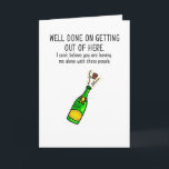 Carte Ces Gens Drôle Nouveau Job/Carte De Départ<br><div class="desc">Veuillez me suivre sur Instagram @oldupdesignofficial pour les mises à jour de produits.</div>