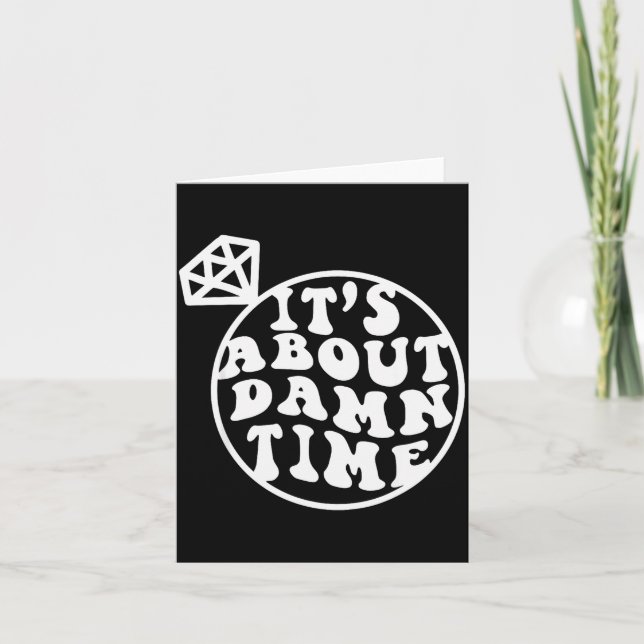 Carte C'est About Time, Big Bach Energy, Enterrement de  (Devant)