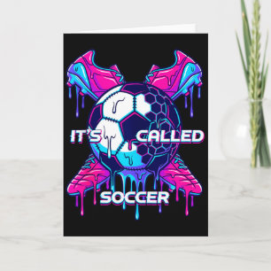 Carte C'est appelé football Dégoulinade fondue Glitch Ar