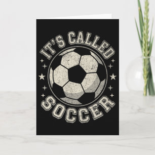 Carte C'est appelé soccer pas football drôle détresse