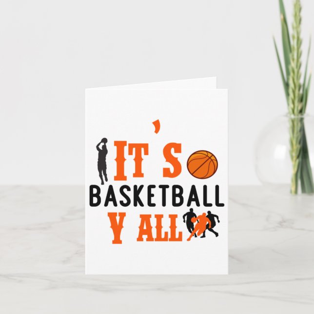 Carte C'est Basketball Y'all pour le plaisir (Devant)