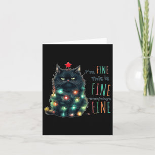 Carte C'est Bien Je Suis Bien Tout Va Bien Chat Drôle Ch