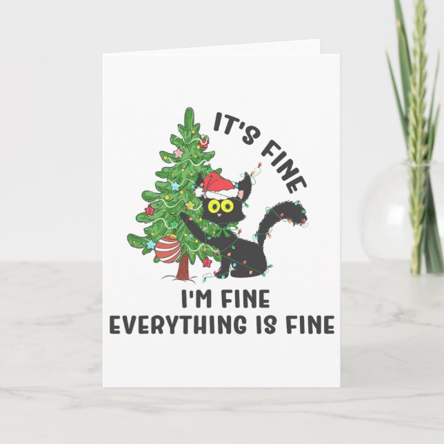 Carte C'est Bien Je Suis Bien Tout Va Bien Elf Noël Tapi (Devant)