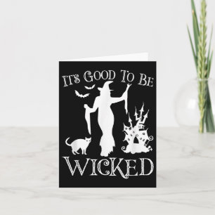 Carte C'Est Bon D'Être Méchant Drôle Halloween Y Witch G