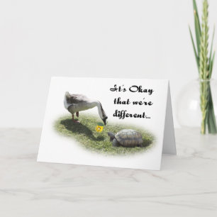 Carte C'est bon que nous soyons différents...