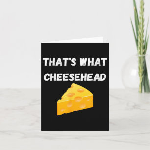Carte C'Est Ce Cheesehead - Funny Green Bay Football