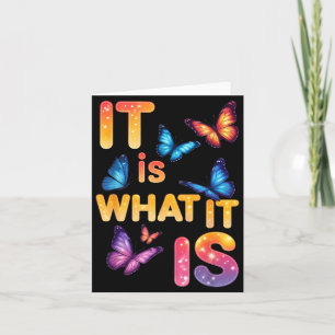 Carte C'est ce que c'est Papillon Citation Inspirante
