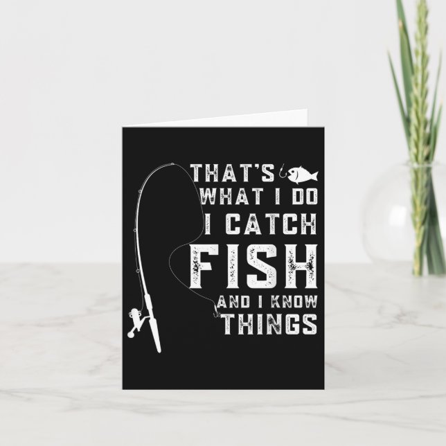 Carte C'Est Ce Que Je Fais, J'Attrape Du Poisson Et Je C (Devant)
