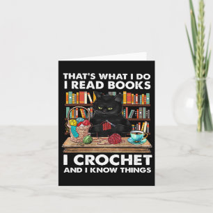 Carte C'est ce que je fais Je lis Livre I Crochet Et je
