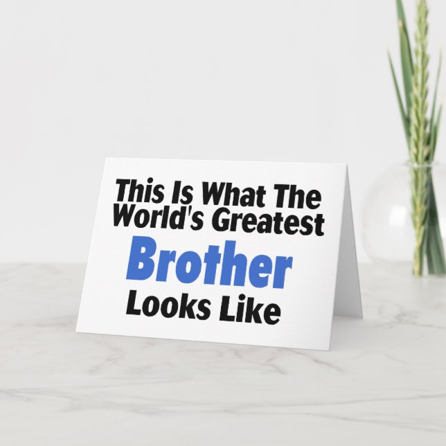 Carte C'est ce que le plus grand frère du monde regarde  (Devant)