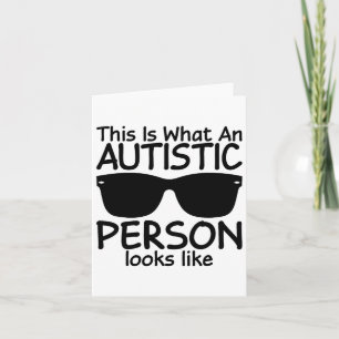 Carte C'Est Ce Qu'Une Personne Autiste Ressemble À Un Au