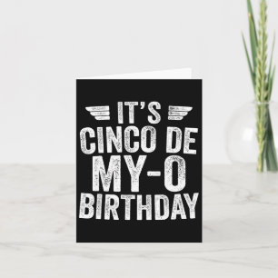 Carte C'est Cinco De My-o Anniversaire Chemise Cinco De