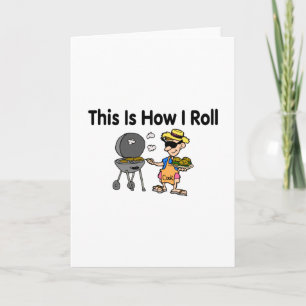 Carte C'Est Comme Ça Que Je Lance Le Grillage BBQ