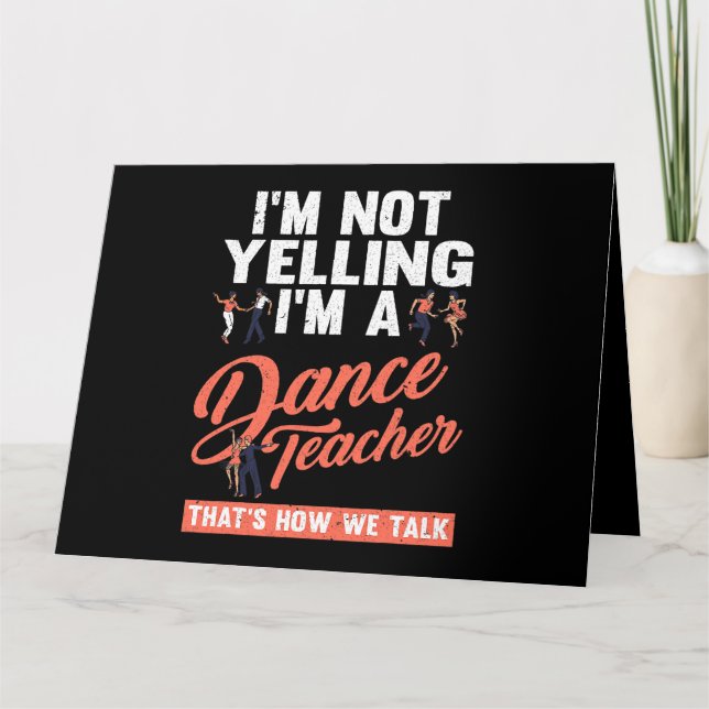 Carte C'Est Comme Ça Que Nous Parlons Drôle Dance Instru (Devant)