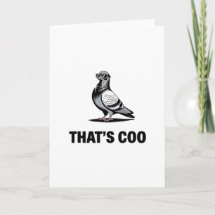 Carte C'est Coo - Drôle de pigeon avec des lunettes 2