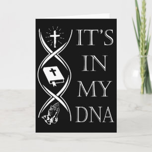 Carte C'est Dans Mon Adn Croire En Dieu Jésus Foi Chréti