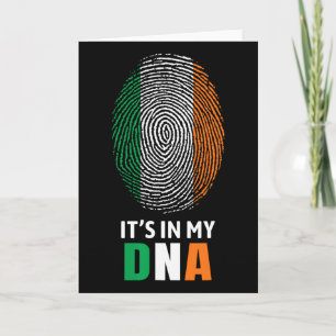 Carte C'est Dans Mon Adn Irlande Drapeau Irlandais Cadea
