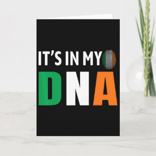 Carte C'est Dans Mon Adn Irlande Drapeau Irlandais Cadea