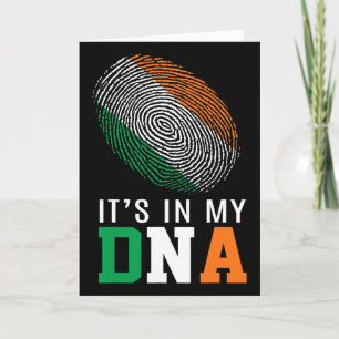 Carte C'est Dans Mon Adn Irlande Drapeau Irlandais Cadea