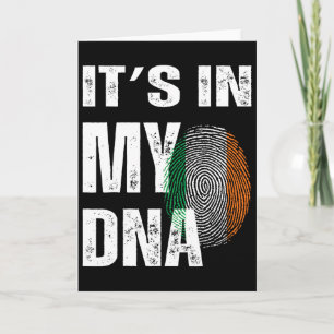 Carte C'est Dans Mon Adn Irlande Drapeau Irlandais Cadea