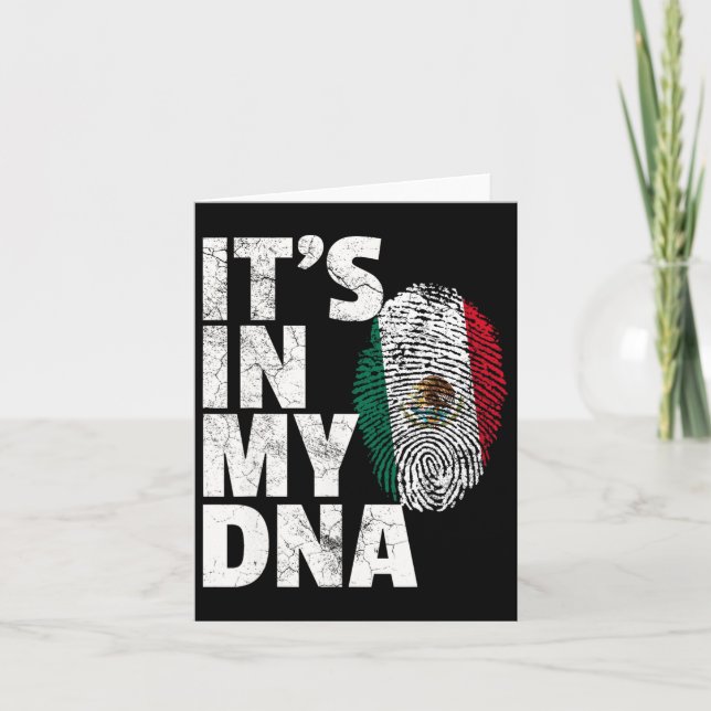 Carte C'est dans mon Adn Mexicain drapeau Cinco De Mayo  (Devant)