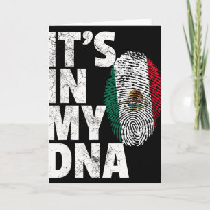 Carte C'est Dans Mon Adn Mexicain Drapeau Du Mexique Cin