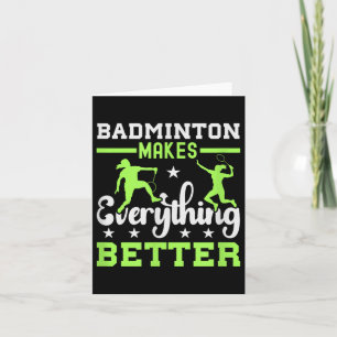 Carte C'est Dans Mon Adn Volant De Badminton Raquette De