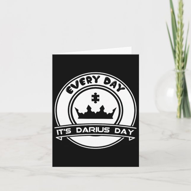 Carte C'est Darius Day Funny Meme - Celebrate Love (Devant)