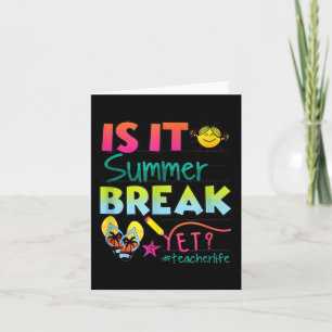 Carte C'est déjà les vacances d'été ? Remerciement aux e